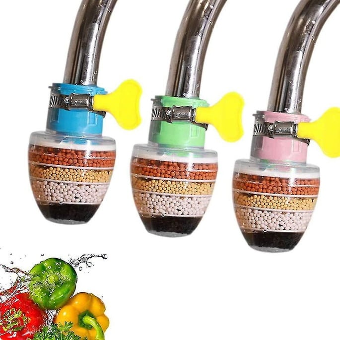 Mini filtro purificador de agua para el grifo. Agua más pura en segundos: ¡protege a tu familia con toda comodidad!